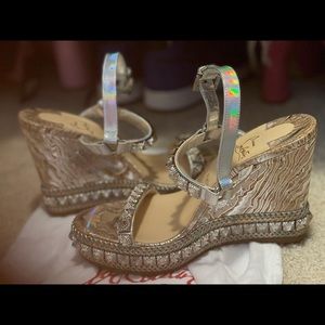 Brand new louboutin wedges